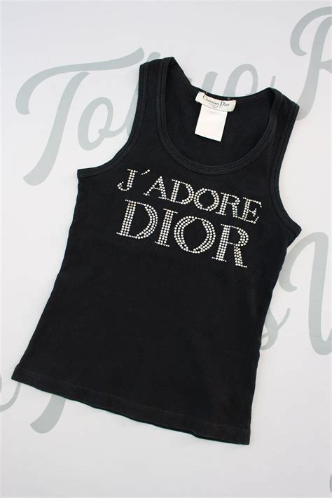 dior tank too|Dior black lace top.